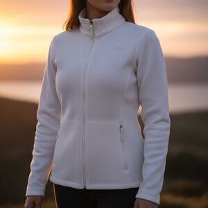 The North Face Women's XL White Waffle Active Full-Zip Jacket
